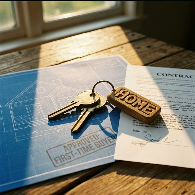 First-time buyers celebrating with house keys, using UK government home buying schemes in 2026
